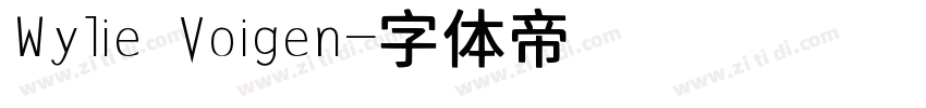Wylie Voigen字体转换